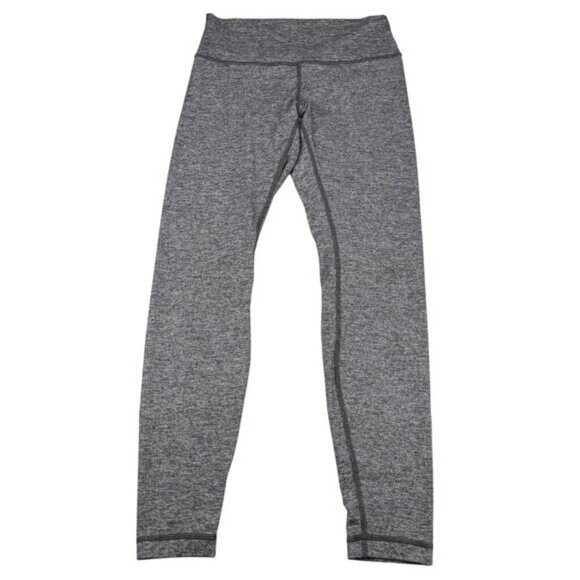 Lululemon Wunder Under Hi-Rise Tight 28" In Heathered Black Size 8 - Picture 4 of 8